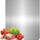 Titanium Cutting Board - 100% Pure Titanium Cutting Boards for Kitchen, Food Grade 304 Stainless Steel Cutting Board Set for Meat Fruit & Vegetable (15.4 * 11Inch)