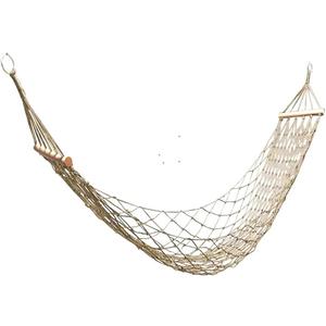 Cotton Rope Hammocks with Wood Spreader,Traditional Hand Woven Children Hammock for Outdoor, Indoor,Patio, Backyard,Accommodates One Person with a Weight Capacity of 220 lbs.