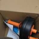 Drain Auger, Clog Remover with Drill Adapter, 25 Feet Flexible Plumbing Snake Use Manually or Powered for Kitchen, Bathroom and Shower Sink, Comes with Gloves (orange)