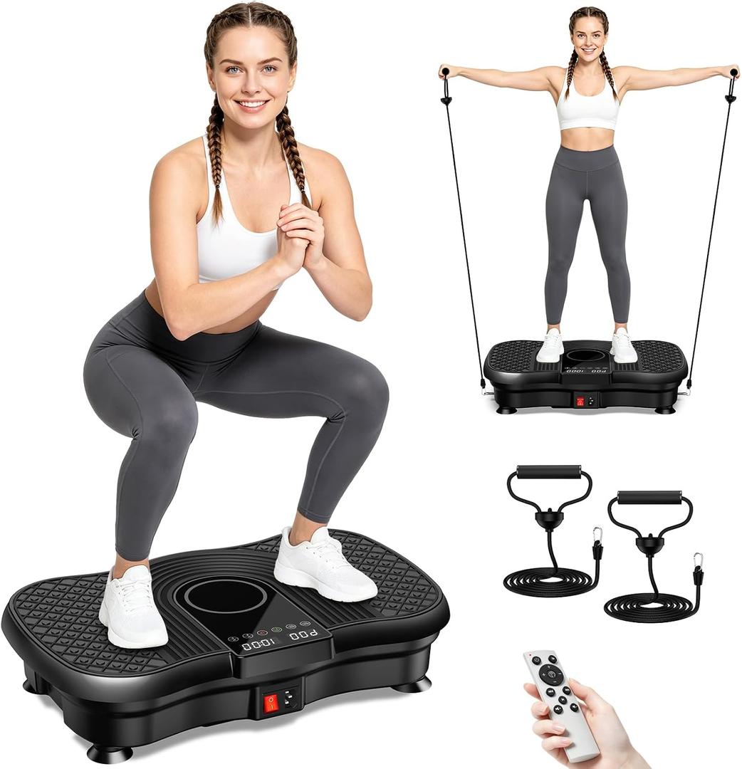 Vibration Plate Exercise Machine,Vibration Plate for Lymphatic Drainage Vibrating Plate Full Body Shake Plate,Power Vibration Plate Machine 400 Lbs,Vibration Plates for Weight Loss