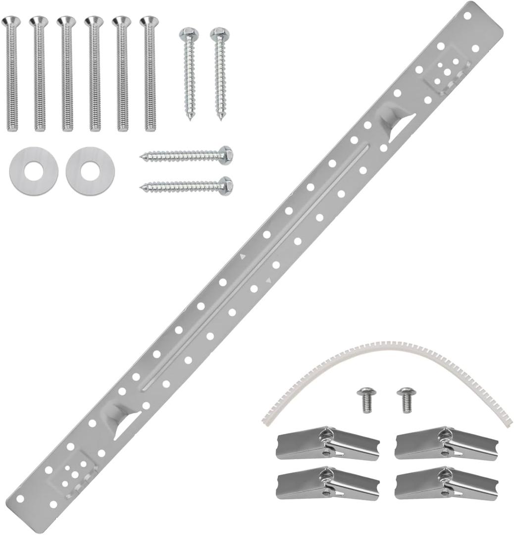 W11025649 AP6245752 Microwave Wall Mount Plate Kit for Whirlpool Kitchen-Aid Maytag Microwave Mounting Bracket W10440498 AP6245752 (with Hardware Screws Bolts)