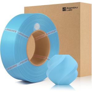 Bamboo1.75MM PLA Matte Refill Filament High Toughness High Speed &Easy Printing Eco Friendly with RFID for Bambu Lab A1,X1,P1 AMS 1KG +/- 0.03mm (Without Spool) (Sky Blue 11603)