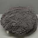 Muddy Mat Cloud K-9 Dog Beds for Small Dogs & Cats, Soft & Relaxing Round Dog Bed, Chenille Material, Removable Cover, Washable & Dryer Safe Grey Small(25'x25')