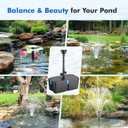 Pond Filter with Fountain Pump Kits, 60W 820GPH Pond Pump and Filter Kit with Submersible Water Pump Flow Ajustable for Outdoor Ponds Koi Pond Garden Fish Tank Water Features