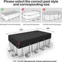 QH.HOME 16x32Ft Winter Pool Cover,Windproof Ratchet Straps&Thick Fabric
