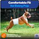 American Kennel Club Male Dog Wrap, Disposable Diapers with Wetness Indicator, Large, 50 Count