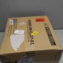 Mapleway Small Vanity Stool Chair with Storage and Adjustable Folding Back 12.6" x 13.8" x 29.9" Alpaca Fur Soft Ottoman 4 Metal Legs with Anti-Slip Feet Furry Padded Seat for Makeup, Bedroom, White