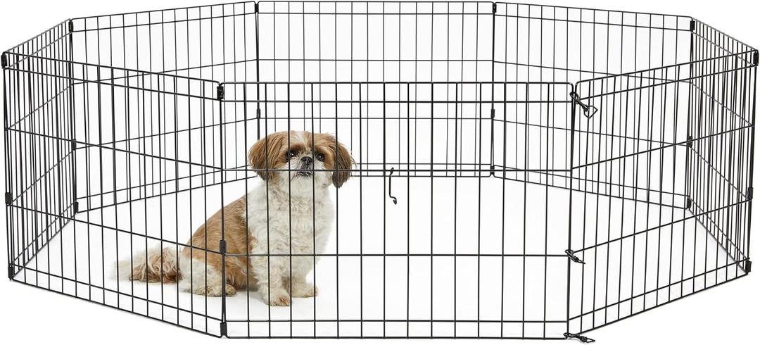 New World by MidWest 47-Inch Exercise Pen, No Door, 10 Piece Play Area
for Indoor and Outdoor Use, No Door Design for Maximum Security, Easy to Set Up, Foldable Playpen
