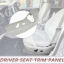TQPONLY Driver Seat Plastic Trim Cover Panel,Fits Dodge Grand Caravan 2011-2019/Fits 2011-2016 Chrysler Town and Country Left Side Power Seat Switch Control Bezel Shield (Gray)
