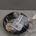 WANGYUANJI Cast Iron Wok Pan with Lid, 10.2 Inch Small Flat Bottom Stir Fry Skillet, Uncoated Traditional Chinese Iron Pot for 1-2 People, Compatible with Induction & Gas Stoves (steel Spatula-WOK)