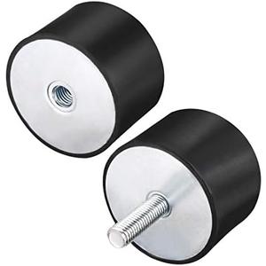 uxcell M12 Male Female Rubber Mounts, Shock Absorber, for Motor Generator Compressor Garage Reverse Osmosis Pump Impact Air Generator Car Bobbins, D70mmxH45mm, 1 Piece