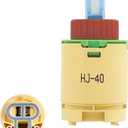 HJ-40 (JL01GJ) Faucet Cartridge Replacement 40mm Diameter Shower Cartridge,Compatible with Replaces Cartridge on Many Brands Shower and Tub Cartridge