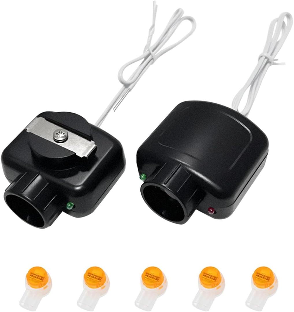 Garage Door Sensor for Linear Garage Door Sensor Replacement Compatible with Linear Garage Door Opener HAE00002 LSO50 LDO33 LDO50 Garage Door Sensors Sending & Receiving