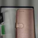 MONASAY Wallet Case Compatible for Galaxy S23 5G,[RFID Blocking] Flip Folio Leather Cell Phone Cover with Credit Card Holder, 6.1 inch, Rosegold