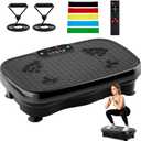 TDH Vibration Plate Exercise Machine, 10 Preset Modes & 120 Levels Vibrating Platform for Lymphatic Drainage, Weight Loss and Fat Burning, Shake Platform for Men and Women