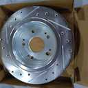 R1 Concepts Front and Rear Brake Kit For 2013-2017 Honda Accord| Drilled Slotted Brake Rotors| Ceramic Brake Pads and Rotors Kit|Hardware included