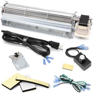 Replacement Fireplace Blower Kit for Desa, FMI, Vanguard, Vexar, Comfort Flame Glow, GA3650T GA3650TB GA3700T GA3700TA BKT Fireplaces Fan Blower with Thermostat