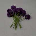 Tinsow 10Pcs Artificial Flowers Purple Faux Ball Chrysanthemum Bouquet Flowers Wedding Bouquet for Home Garden Party Wedding Decoration