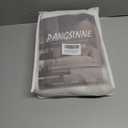 Beige Linen Curtains Pinch Pleated - 84 Inches Long Semi Sheer Curtains for Living Room with Rings Back Tab 2 Panels Set Light Filtering Farmhouse Drapes