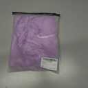 Women's 2 Piece Lace Mesh Babydoll Lingerie Set Sheer Chemise Nightgowns with Thongs Sleepwear (Purple, S)