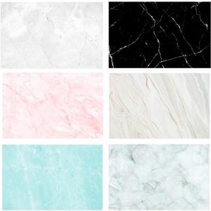 Flat Lay Marble Backdrops Set 3pcs 34x21inches/54x84cm Food Photography Photoshoot Background Double Sided Marble for Photo Studio Jewelry Tabletop Blogger Pictures Props, 6 Patterns
