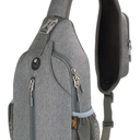 WATERFLY Crossbody Sling Backpack Sling Bag Travel Hiking Chest Bag Daypack