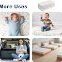 RSN Trifold Pack and Play Mattress 38'' x 26'' x 3'', Soft Baby Memory Foam Pack N Play for Toddlers, Portable Mini Travel Crib Playpen Mattress with Waterproof Washable Cover and Carry Bag