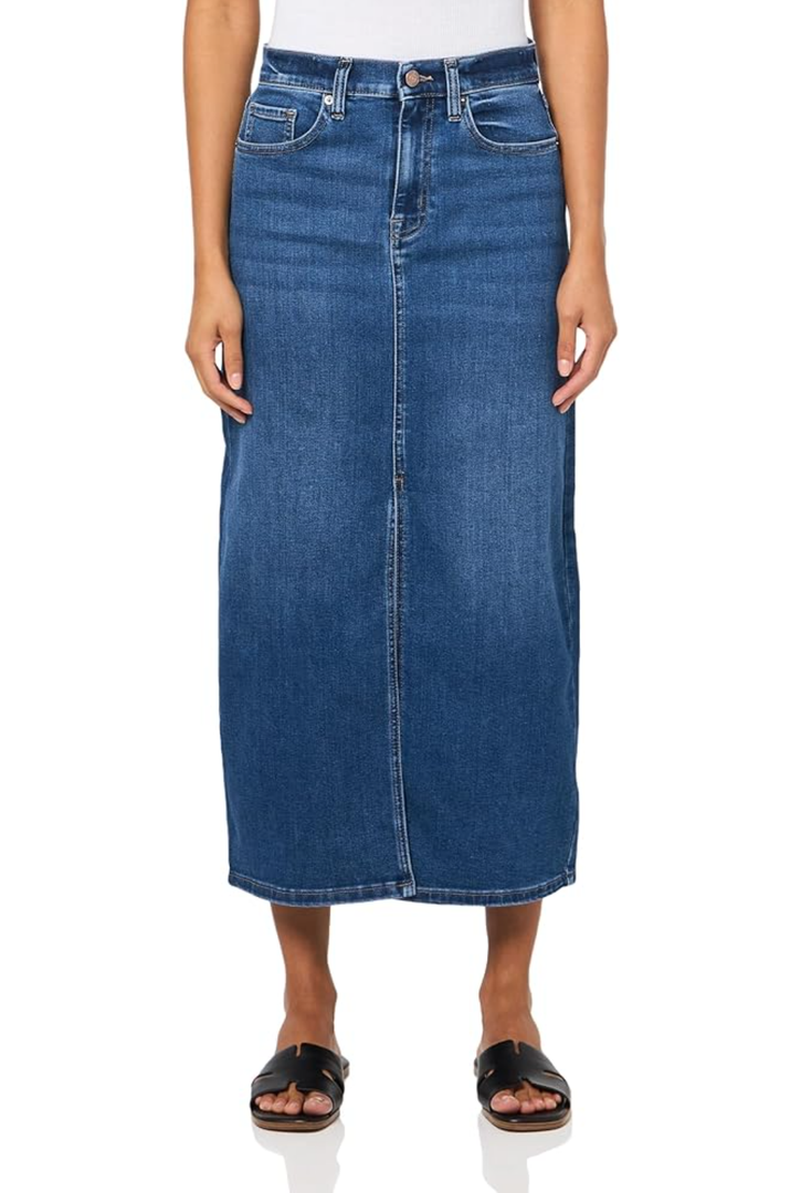 DKNY women's Denim Fashionable Cropped Jeans Skirt (28 size)