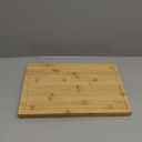 Bamboo Wood Cutting Boards for Kitchen, 1" Thick Charcuterie Boards, Butcher Block with Juice Grooves & Handles (Natural)