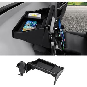 Autorder 2-in-1 Car Phone Holder for 2023-2025 2026 Honda CR-V CRV Accessories Dash Organizer with Cell Phone Mount 7/9-inch Hands-Free 360 Degree Rotation (Black)