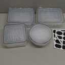 40 PCS Food Storage Containers with Lids Airtight (20 Containers & 20 Lids), Leak proof Meal Prep Container Set for Kitchen Storage, BPA-free, PVC-free Plastic, Microwave/Dishwasher Safe, Labels & Pen