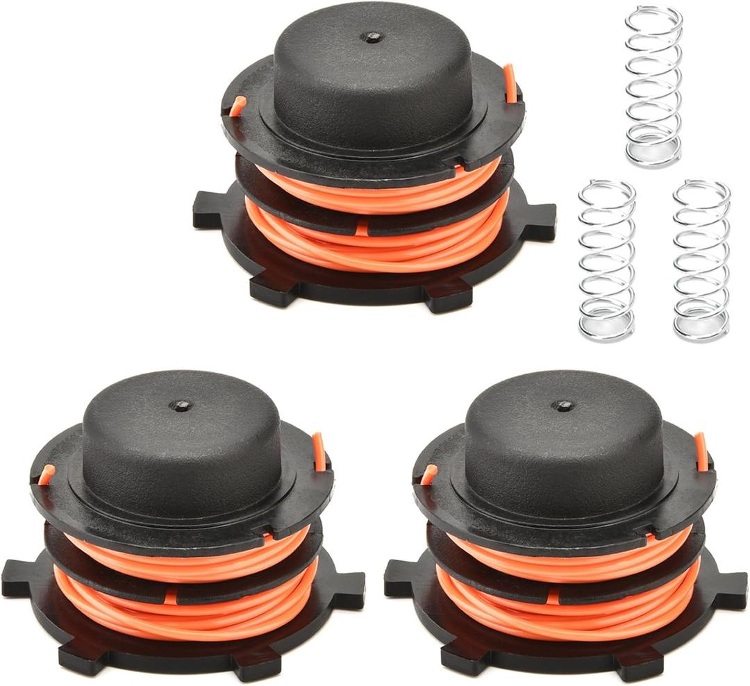 ERGIT Prewound Replacement Spool with Spring for Stihl AutoCut 25-2 Trimmer Head FS55 FS55R FS56 FS56RC FS70 FS70R FS80 FS90 FS90R FS100 FS120 Weed Eater String