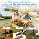 Trailer Hitch Locks for 2-5/16", 2", 1-7/8" Couplers, New Model Universal Super Compatibility Coupler Lock, Anti-Theft Steel Tongue Lock for Boat, RV, Trailers, Camper