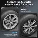 Wheel Rim Protector for Tesla Model Y Gemini 19 inch Apollo Wheels 2020-2024 Model Y Accessories All-in-one Car Tire Trim Rings Rim Case Hubcaps Wheel Cover