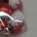 Christmas Ornaments Balls - 30 Pcs 2.4 Inch Shatterproof Plastic Christmas Balls Sets, Red & White Small Christmas Tree Balls Hanging Ornaments for Holiday Wreath Party Christmas Tree Decor