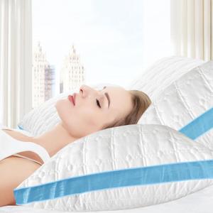 Pillows King Size Pillows Set of 2, Hotel Quality Bed Pillow for Sleeping, Support Comfortable Pillow King Size, Down Alternative Pillow for Back, Stomach or Side Sleepers (White)