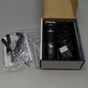 Pet Union Professional Dog Grooming Kit - Cordless Low Noise Dog Clippers for Grooming Thick Coats - All Pet Safe Cat Hair Trimmer - Pet Grooming Kit Includes Dog Hair Clippers, Nail Trimmer & Shears (Black)