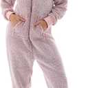 The Big Softy - Adult Onesie Pajamas for Women, Teddy Fleece Womens Onesie Pajamas, Fuzzy Pajama Onesies for Women, Teens PJs (X-Large, Pink)