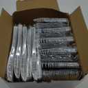 N9R 500PCS Silver Plastic Cutlery Set - 200 Forks, 150 Knives, 150 Spoons - Disposable, Premium, Sturdy - Silver, Plastic - Perfect for Gathering, Weddings, Parties