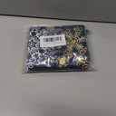 CaliTime Christmas Throw Pillow Covers Decorative 20 X 12 Inches Pack of 2 Cozy Fleece Snowflakes Cushion Cases for Couch Sofa Bed Living Room Navy Blue