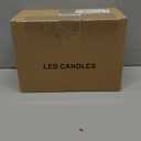 Eldnacele Pine Cone Flameless Candles Battery Operated with 6 Hour Timer Unscented Real Wax Flat Wick Flickering Pinecone LED Candles Christmas Home Holiday Decoration(2 Pack Brown)