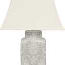 Red Lantern Victorian Lace Porcelain Lamp