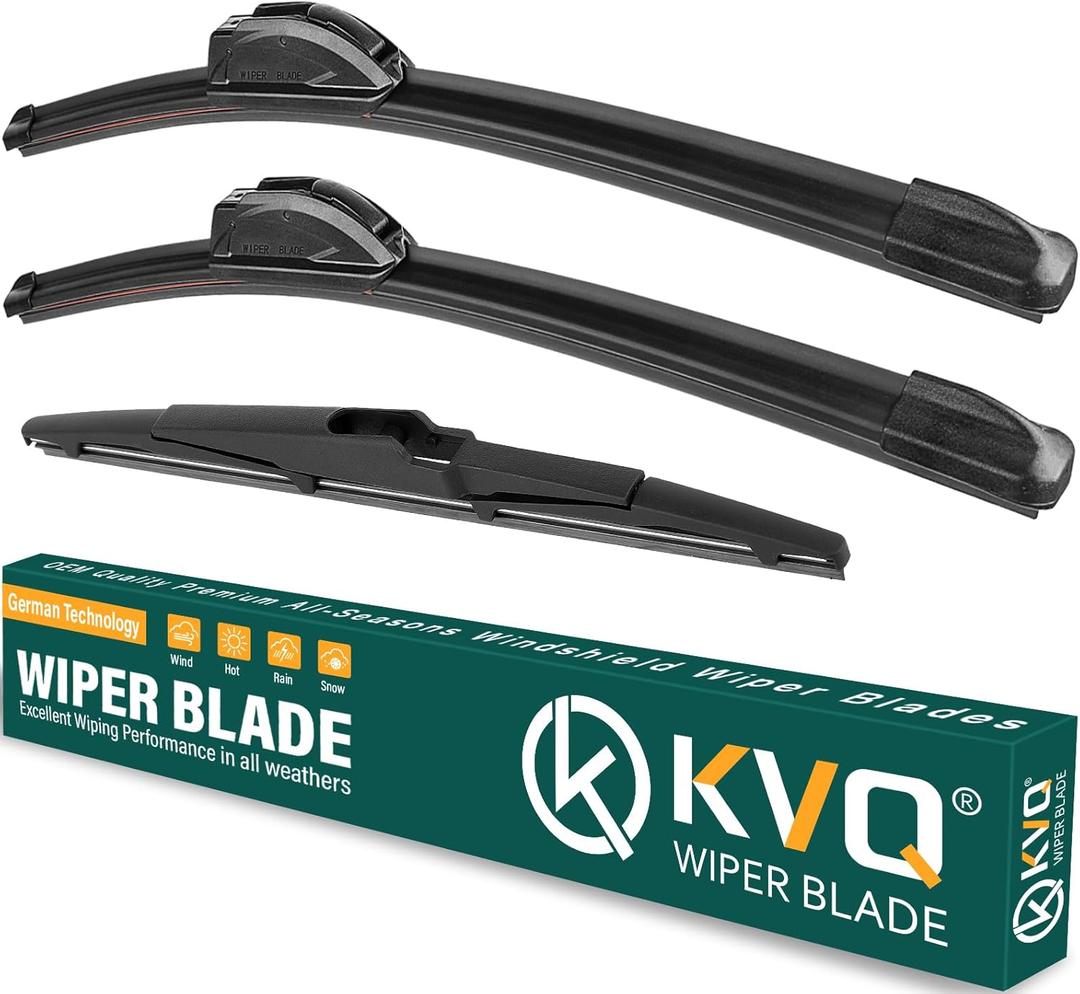 Windshield Wiper Blades Replacement for Honda HRV HR-V 2016 2017 2018 2019 2020 2021 2022, Original Equipment Replacement Front Rear Wiper Blade Set - 26" 18" 10" (Set of 3)