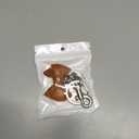 Bag Charm Cute Bow Tie Styled Bread Keychain Purse Charms for Women,Bag Charms for Handbags Fashion Keychain Gift (Brown)