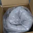 Himax Dog Beds for Small Medium Dogs, Donut Dog Bed with Blanket Attached, Calming Dogs Bed Washable (26") Light Grey