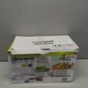 LUXEAR 4 Pack Fruit Vegetable Containers for Fridge, Produce Saver Container with Lids &Removable Colander BPA-free Refrigerator Storage Organizer for Fruit Vegetable, Berry, Meat keep Fresh Longer