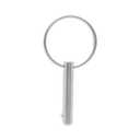 4 Packs of Bimini Top Pin, Quick Release Pin Dia.1/4in w/Lanyard Prevents Loss, Stainless Steel 316 with Free Screws