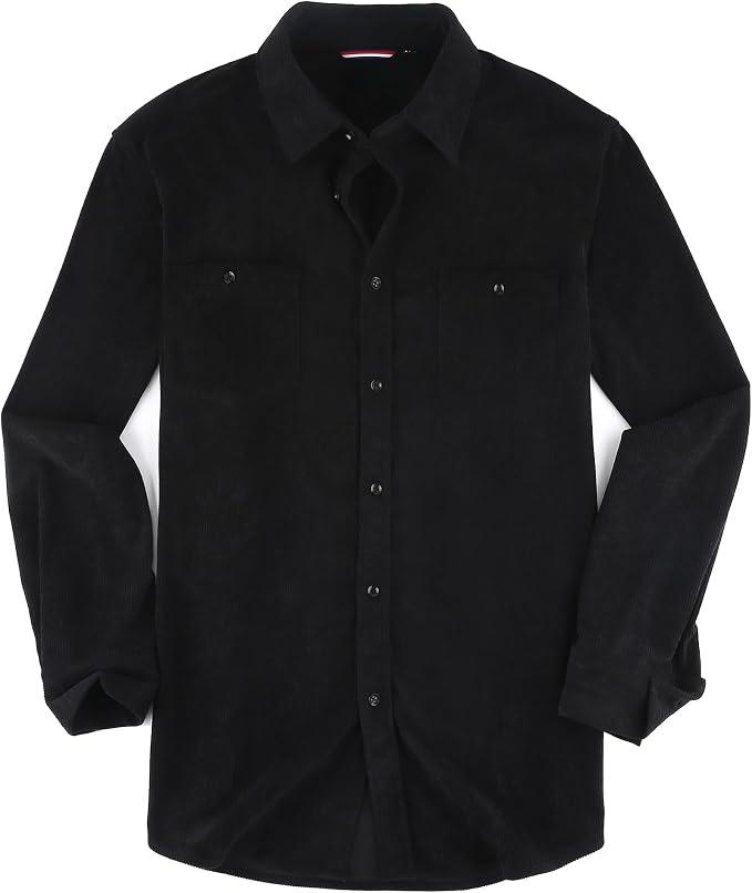 Alex Vando Mens Button Down Shirts Regular Fit Long Sleeve Casual Plaid Flannel Shirt,Black,XXL