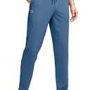G Gradual Mens Sweatpants with 4 Pockets Tapered Track Athletic Slim Fit Pants for Running, Exercise, Workout, Gym, Slate Blue, Medium