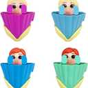 4 x Pinkiwine 4 Pack Prefilled Easter Eggs with Princess Deformation Eggs Toys Inside for Kids Boys Girls Easter Basket Stuffers Gifts Party Favors